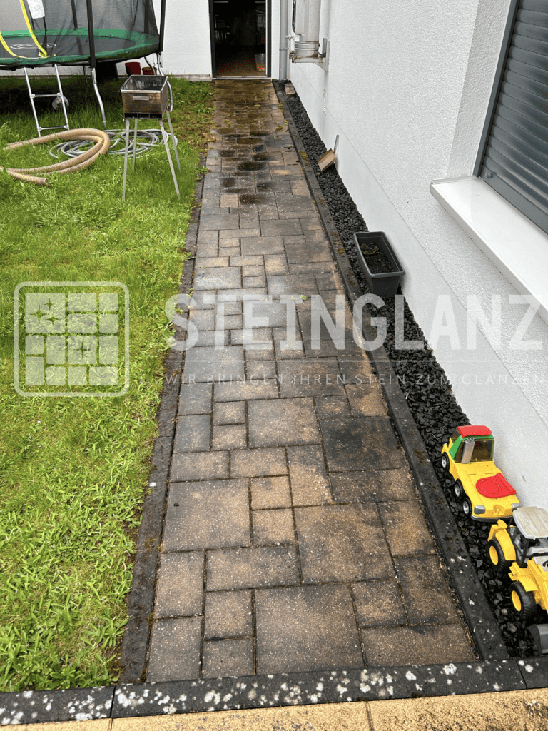 Hausumgang vor der Reinigung