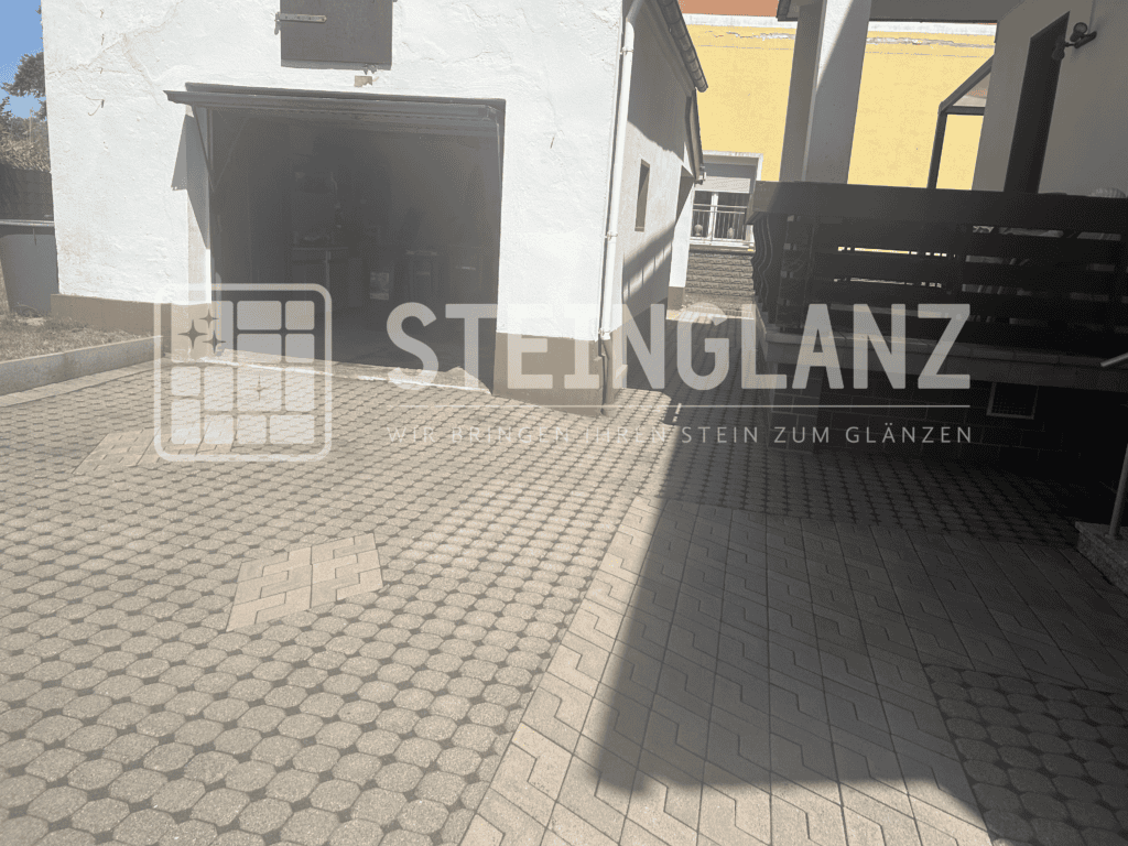Innenhof nach der Reinigung durch Steinglanz